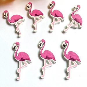Flamingo Wooden Embellishments