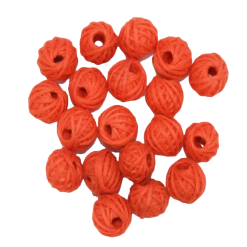 Orange Cotton Thread Beads