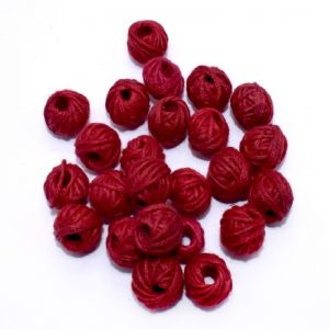 Red Cotton Thread Beads