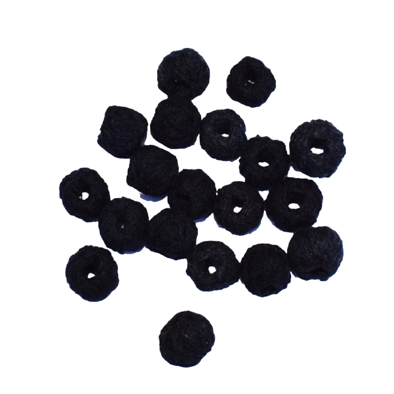 Black Cotton Thread Beads