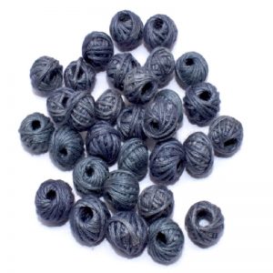 Dark Grey Cotton Thread Beads