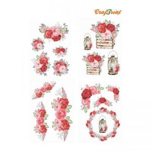 Craftreat Decoupage Paper - Red Roses