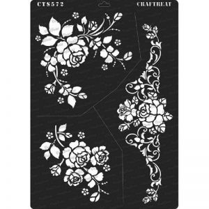 CrafTreat Stencil - A Bouquet of Roses A4