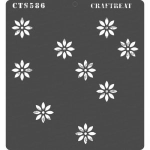 CrafTreat Stencil - Turn About Flowers