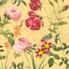 Bunches Of Flowers In Yellow Background Decoupage Napkin