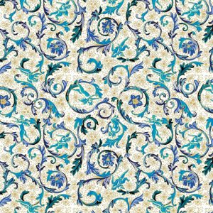 Blue Shades Rangoli Design Decoupage Napkin