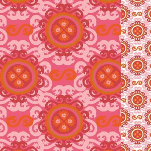 Pink Flower Mosaic Pattern Decoupage Napkin