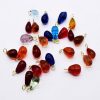 Mixed Colour Glass Tear Drop Charms