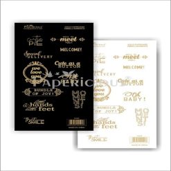 Gold Foil Embellishment Sheets - Cutie Pie