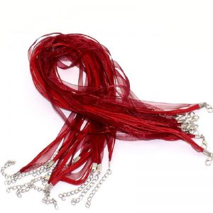 Red Organza Ribbon Cord