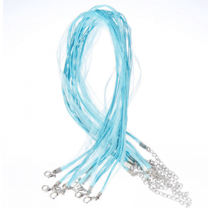 Sky Blue Organza Ribbon Cord
