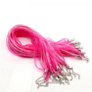 Dark Pink Organza Ribbon Cord