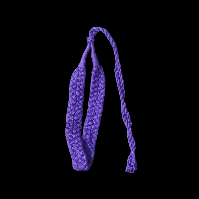Purple Double Braided Cotton Thread Neck Rope