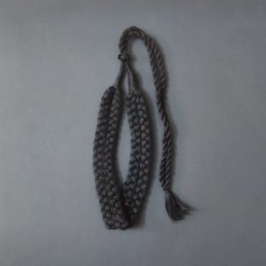 Black Double Braided Cotton Thread Neck Rope