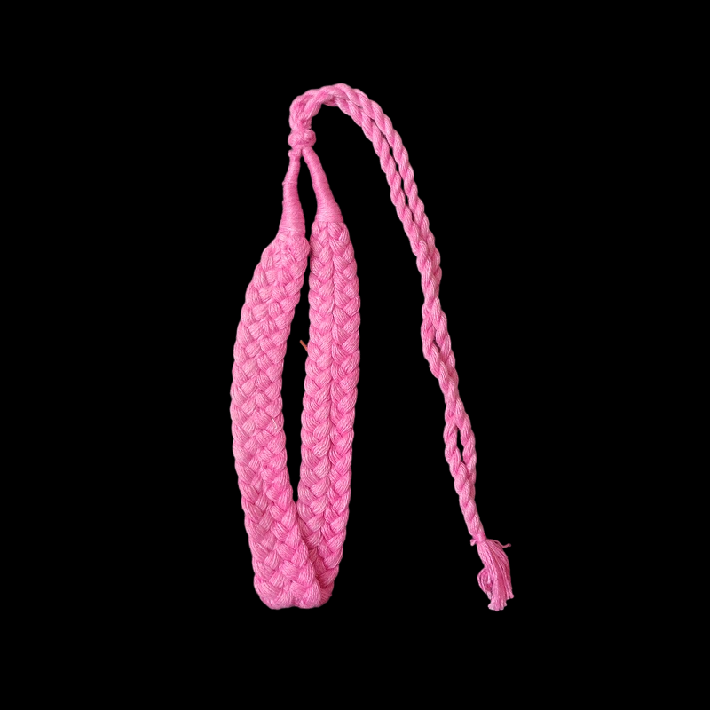 Pink Double Braided Cotton Thread Neck Rope