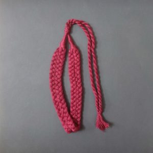 Maroon Double Braided Cotton Thread Neck Rope