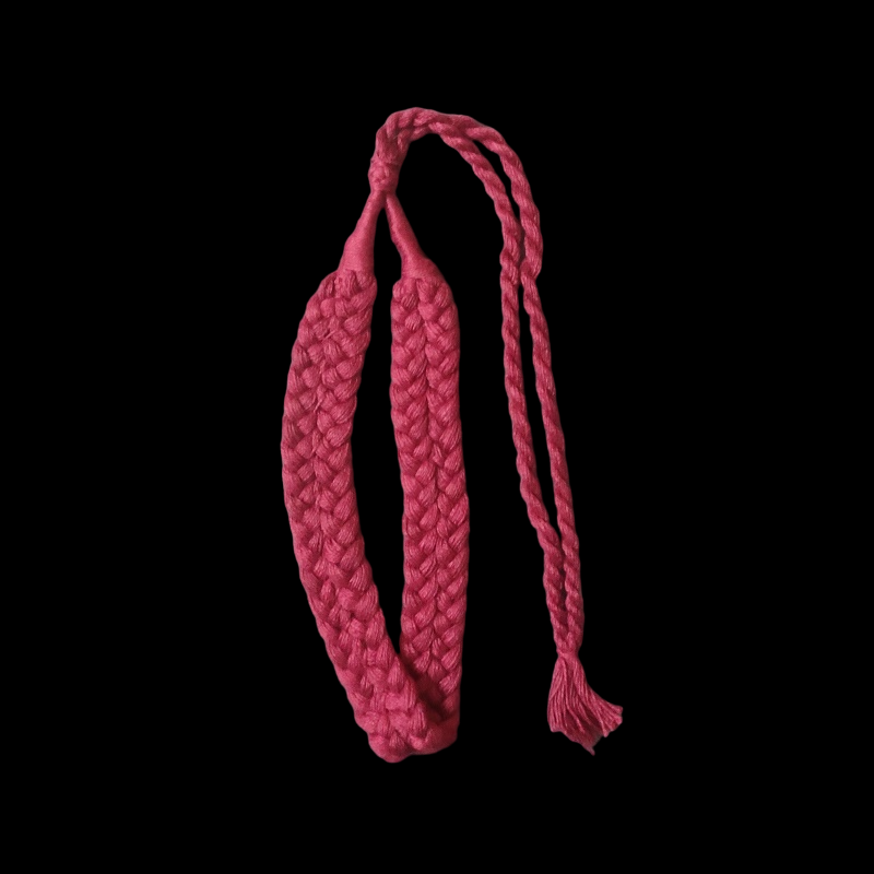 Maroon Double Braided Cotton Thread Neck Rope