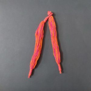 Orange With Pink Cotton Thread Neck Rope