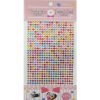 Self Adhesive Round Mixed Color Stone Sticker