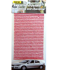 Self Adhesive Round Red Pearl Sticker