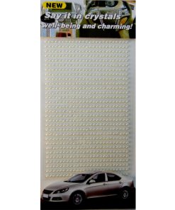 Self Adhesive Round White Pearl Sticker