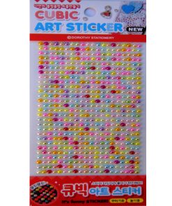 Self Adhesive Round Mixed Color Pearl Sticker