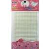 Self Adhesive Round Off White Pearl Sticker