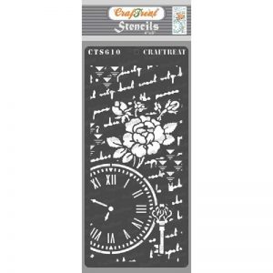CrafTreat Stencil - Clock Rose