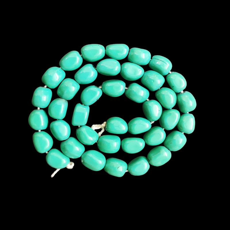 Turquoise Green Irregular Nugget Beads