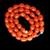Orange Irregular Nugget Beads
