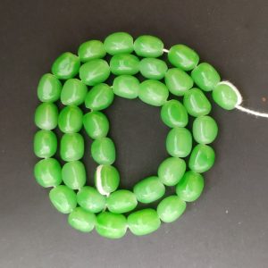 Apple Green Irregular Nugget Beads