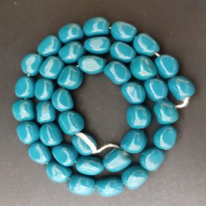 Sky Blue Irregular Nugget Beads