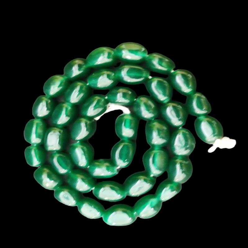Green Irregular Nugget Beads