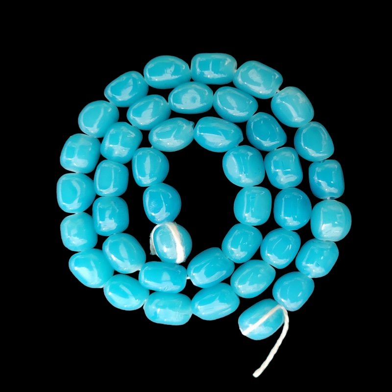 Blue Irregular Nugget Beads