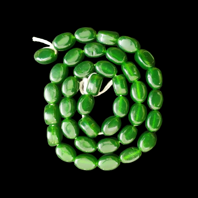 Bottel Green Irregular Nugget Beads