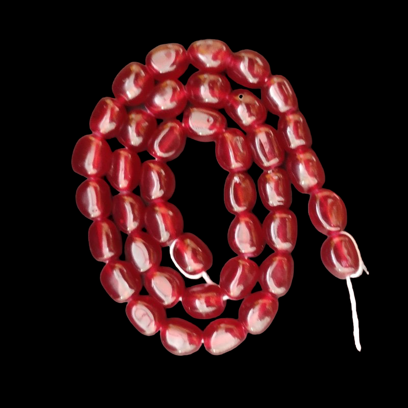 Maroon Irregular Nugget Beads