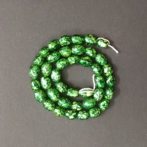 Double Shade Green  Irregular Nugget Beads