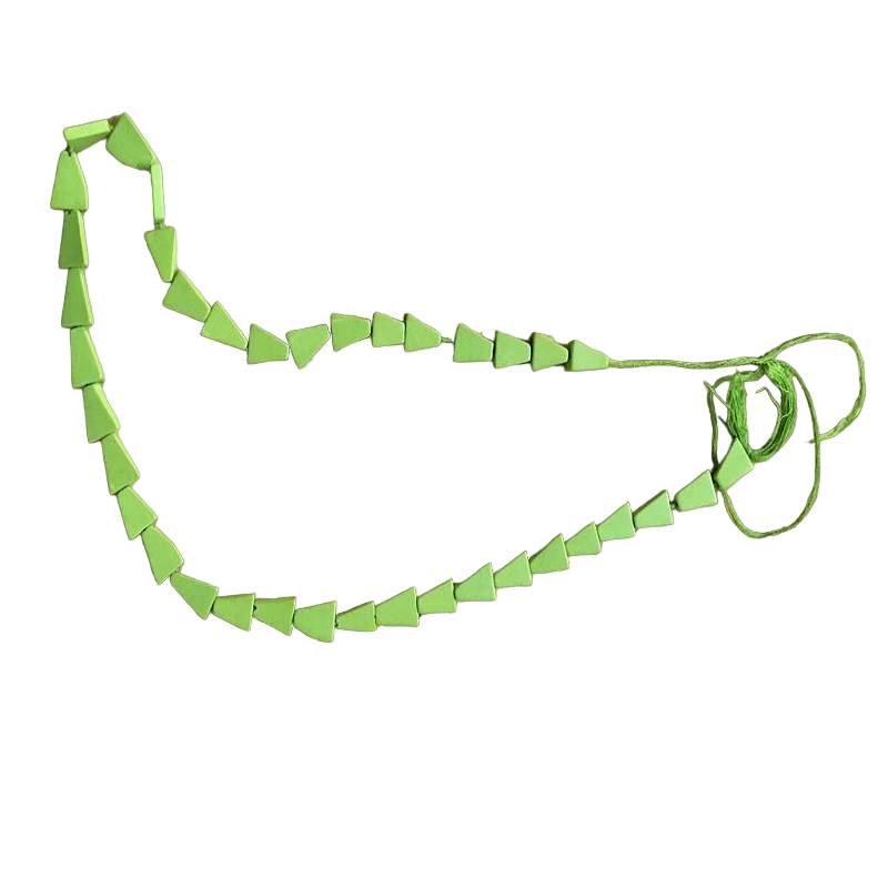 Glass Uncut Beads - Parrot Green