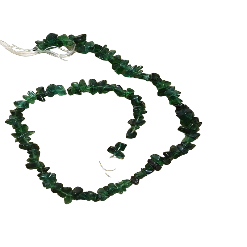 Glass Uncut Beads - Green