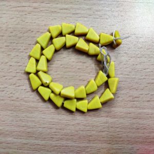 Glass Uncut Beads - Lemon Yellow