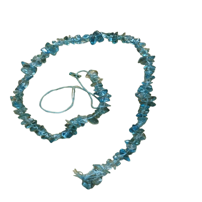 Glass Uncut Beads - Baby Blue
