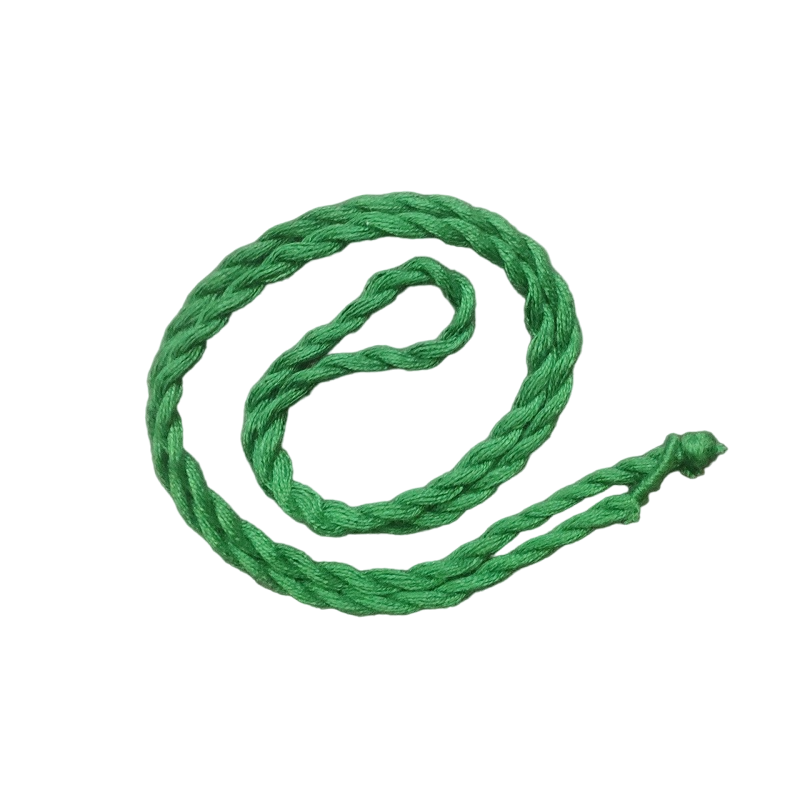 Green Long Twisted Cotton Thread Neck Rope