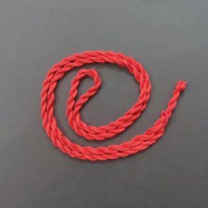 Red Long Twisted Cotton Thread Neck Rope