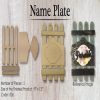 Wooden Element - Name Plate