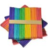 Mixed Colour Ice Cream Craft Sticks