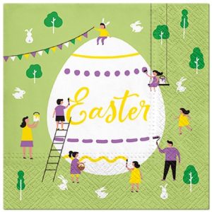 Easter Egg Art Decoupage Napkin