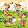 Kids Playing With Pony Decoupage Napkin