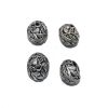 German Silver Round Beads