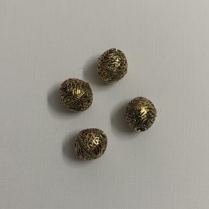 Antique Gold Oval Shape Beads