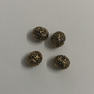 Antique Gold Rondelle Shape Beads
